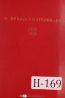 HEB-Cone-H Ernault Batignolles-HEB Cone French and English Spar Parts Tour OP 320 420 Lathe Machine Manual-Tour OP 320-tour OP 420-01